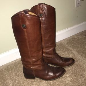 Frye Melissa Brown tall boots